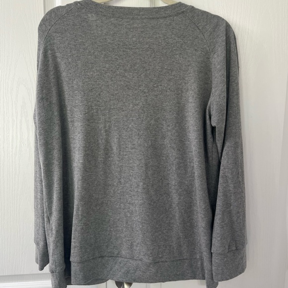 Long Sleeve “MAMA” Leopard Print Embroidered Shirt - Picture 5 of 5